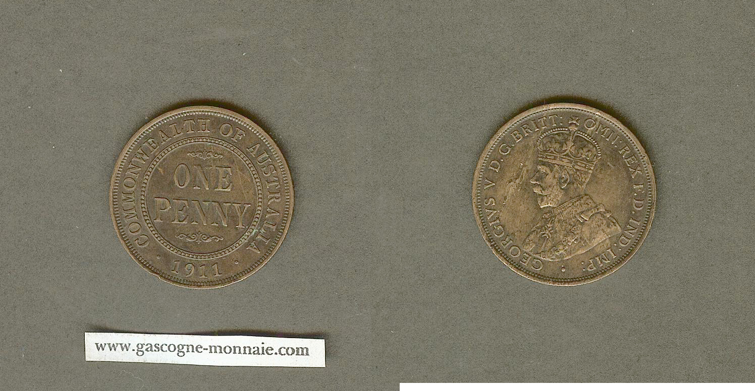 Australie penny 1911 TTB